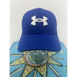 Under Armour Men's Blitzing Low Stretch Fit Hat Cap M/L Royal Blue NWT